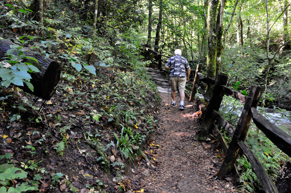 Lee Duquette on the trail 